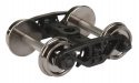 Rigid Plastic Trucks with 33′ RP-25 Metal Wheels & Axles -- National B-1 - 1 Pair, HO, WalthersProto 2001