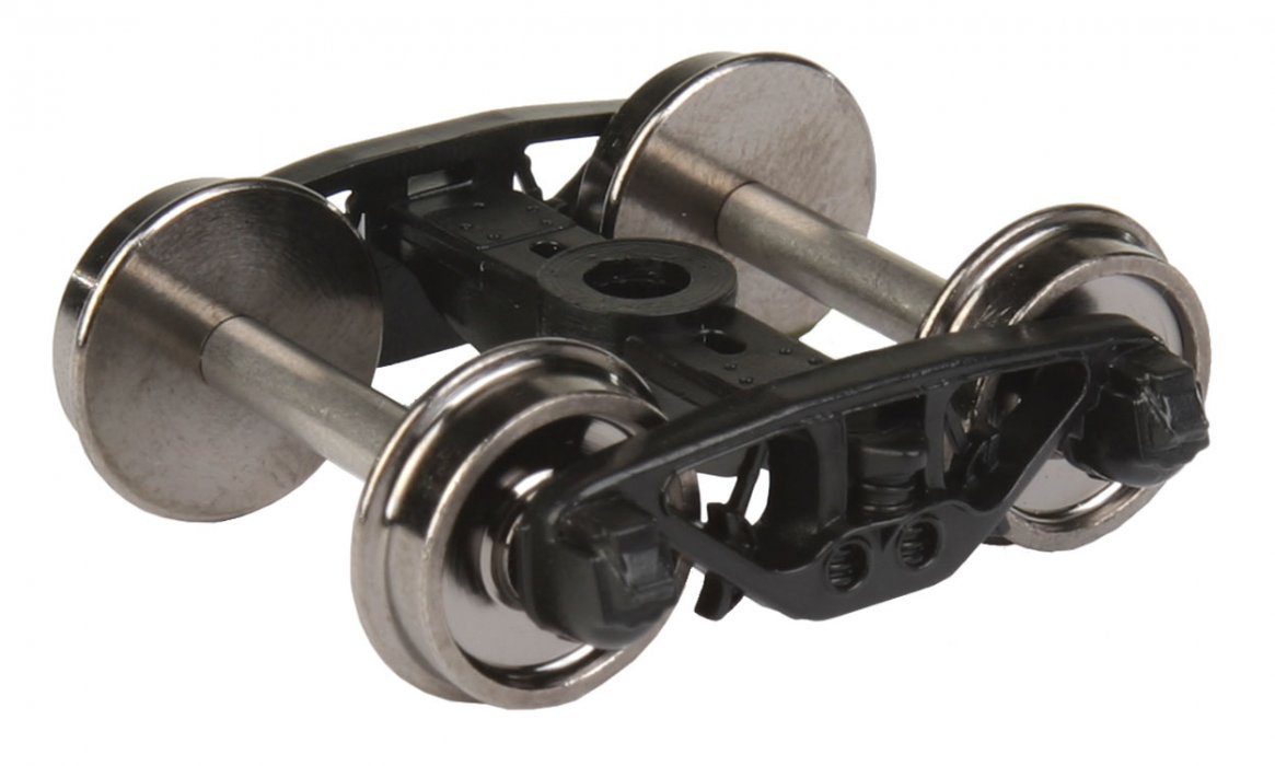 Rigid Plastic Trucks with 33′ RP-25 Metal Wheels & Axles -- National B-1 - 1 Pair, HO, WalthersProto 2001