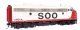 EMD FP7 & F7B Standard DC -- Soo Line 2501A & 2501C (white, red, black), HO, WalthersProto 49555
