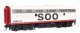 EMD FP7 & F7B Standard DC -- Soo Line 2501A & 2501C (white, red, black), HO, WalthersProto 49555