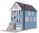 Painted Lady House Victorian House -- Kit - 1-11/16 x 4-3/16 x 2-11/16′ 4.29 x 10.64 x 6.83cm, N, WalthersTrainline 1053