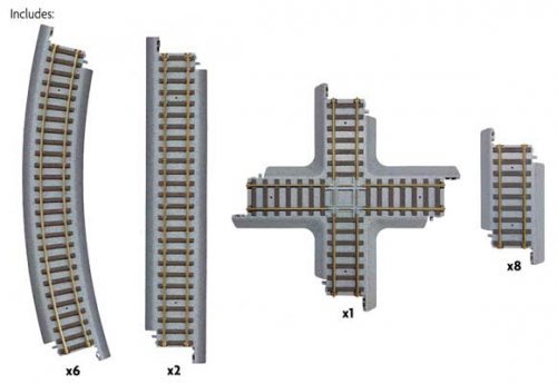 Power-Loc Track(TM) -- Figure 8 Expander Set, HO, WalthersTrainline 1362