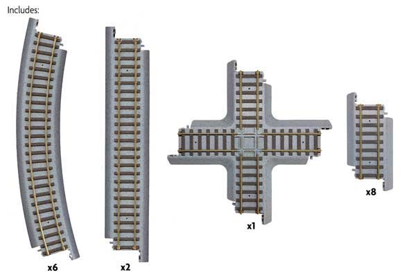 Power-Loc Track(TM) -- Figure 8 Expander Set, HO, WalthersTrainline 1362