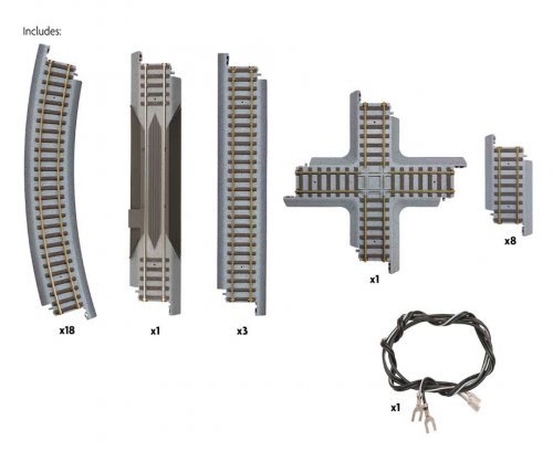 Power-Loc Figure 8 Track Set, HO, WalthersTrainline 1366