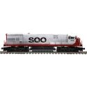 GE U30C - 2-Rail - Sound and DCC - ProtoSound 3.0 - Premier -- Soo Line 802 (white, red, black), O, Atlas O 30138521
