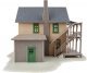 Rooming House -- Kit - 4-1/4 x 4-3/4′ 10.7 x 12cm, HO, WalthersTrainline 914