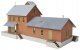 Brick Freight House -- Kit - 10 x 4-1/2 x 5-1/4′ 25.4 x 11.4 x 13.3cm, HO, WalthersTrainline 918