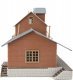 Brick Freight House -- Kit - 10 x 4-1/2 x 5-1/4′ 25.4 x 11.4 x 13.3cm, HO, WalthersTrainline 918