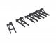 Track Bumper - Built-ups -- Dark Gray pkg(5), N, Walthers Cornerstone 2605