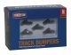 Track Bumper - Built-ups -- Dark Gray pkg(5), N, Walthers Cornerstone 2605
