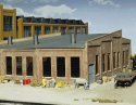 Three-Stall Roundhouse -- Kit - 14 x 14-1/4 x 4-11/16′ 35.6 x 36.2 x 11.9cm, HO, Walthers Cornerstone 3041