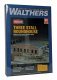 Three-Stall Roundhouse -- Kit - 14 x 14-1/4 x 4-11/16′ 35.6 x 36.2 x 11.9cm, HO, Walthers Cornerstone 3041
