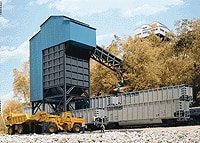 Coal Flood Loader -- Kit - 4 x 6 x 11′ 10.2 x 15.2 x 27.9cm, HO, Walthers Cornerstone 3051