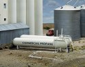 Propane Tanks -- Kit - Each: 9 x 1-1/2′ 22.8 x 3.8cm pkg(2), HO, Walthers Cornerstone 3129