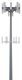 Modern Communication Tower -- Kit - 9-3/4 Tall x 1′ Wide 24.7 x 2.5cm, HO, Walthers Cornerstone 3345