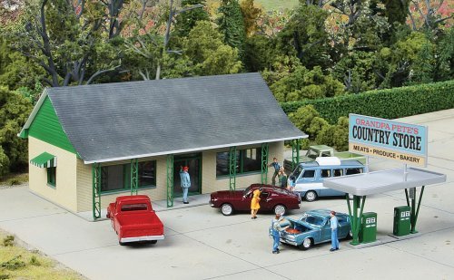 Country Store -- Kit - 6 x 3-5/8 x 2-3/4′ 15.2 x 9.2 x 6.9cm, HO, Walthers Cornerstone 3491