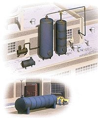 Industrial Storage Tanks -- Kit, HO, Walthers Cornerstone 3514