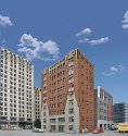 City Apartment Background Building -- Kit - 8-1/8 x 5-3/16 x 12-11/16′ 20.6 x 13.2 x 32.2cm, HO, Walthers Cornerstone 3770