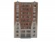 City Apartment Background Building -- Kit - 8-1/8 x 5-3/16 x 12-11/16′ 20.6 x 13.2 x 32.2cm, HO, Walthers Cornerstone 3770