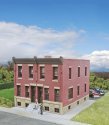 Row House -- Kit - 7-13/16 x 4-9/32 x 4′ 19.8 x 10.8 x 10.1cm, HO, Walthers Cornerstone 3778