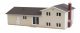 Split-Level House -- Kit - 4 x 2-1/4 x 1-1/2′ 10.2 x 5.7 x 3.8cm, N, Walthers Cornerstone 3840