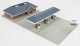 Modern Gas Station -- Kit - Main Building: 5-3/4 x 3-5/8 x 1-3/4′ 14.6 x 9.2 x 4.4cm, N, Walthers Cornerstone 3885
