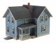 Lancaster Farm House -- Kit - 2-1/2 x 3-1/4 x 2-5/16′ 6.3 x 8.3 x 5.9cm, N, Walthers Cornerstone 3890