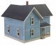 Lancaster Farm House -- Kit - 2-1/2 x 3-1/4 x 2-5/16′ 6.3 x 8.3 x 5.9cm, N, Walthers Cornerstone 3890