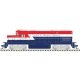 Alco C420 Low Nose - Standard DC - Master(R) Silver -- Detroit and Mackinac 976 (Bicentennial, red, white, blue), N, Atlas Model