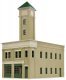 Two-Bay Fire Station -- Kit - 8 x 4-7/8 x 5-1/2′ 20.3 x 12.4 x 14cm, HO, Walthers Cornerstone 4022