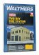 Two-Bay Fire Station -- Kit - 8 x 4-7/8 x 5-1/2′ 20.3 x 12.4 x 14cm, HO, Walthers Cornerstone 4022