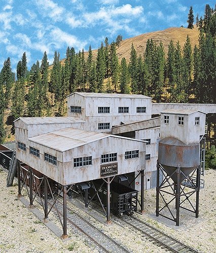 Diamond Coal Corporation -- Kit - 19-3/8 x 13-3/16 x 7-1/2′ 49.2 x 33.4 x 19cm, HO, Walthers Cornerstone 4046