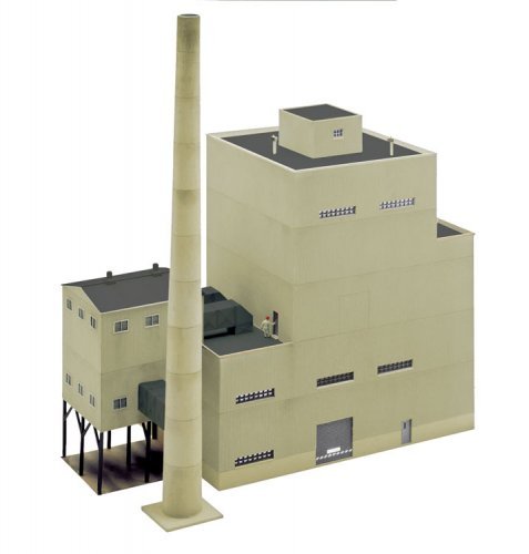 Metro Power & Light -- Kit - Generating Plant 13-7/8 x 10 x 13′ 35.2 x 25.4 x 33cm, HO, Walthers Cornerstone 4052