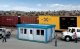 Modern Yard Office -- Kit - 3 x 2-3/8 x 15/16′ 7.6 x 6 x 3.4cm, HO, Walthers Cornerstone 4078