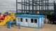 Modern Yard Office -- Kit - 3 x 2-3/8 x 15/16′ 7.6 x 6 x 3.4cm, HO, Walthers Cornerstone 4078