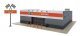 Auto Parts Store -- Kit - 9-15/16 x 8-7/8 x 2-7/8′ 25.2 x 22.5 x 7.3cm, HO, Walthers Cornerstone 4114