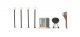 Mid-Century Modern Home -- Kit - 9-7/16 x 5-5/32 x 1-15/16′ 23.9 x 13 x 4.9cm, HO, Walthers Cornerstone 4156