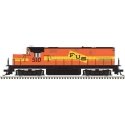Alco C420 Low Nose - Standard DC - Master(R) Silver -- Ferrocarrilles Unidos Sureste FUS 510 (orange, yellow, black), N, Atlas M