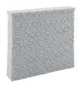 Double-Track Railroad Bridge Stone Pier - Resin Casting -- Approximate dimensions: 5-3/4 x 1, HO, Walthers Cornerstone 4582
