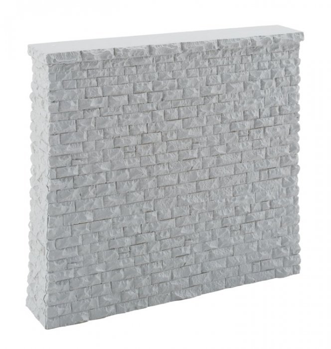Double-Track Railroad Bridge Stone Pier - Resin Casting -- Approximate dimensions: 5-3/4 x 1, HO, Walthers Cornerstone 4582