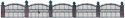 Wrought Iron Fence - Kit -- 25-1/2′ 65cm, HO, Walthers Cornerstone 550