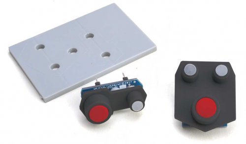 Dual-Color LED Fascia Crossover Controller - Walthers Layout Control System -- Yellow - , All Scales, Walthers Controls 122