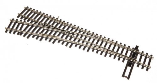 Code 100 Nickel Silver DCC-Friendly 4 Turnout -- Left Hand, HO, WalthersTrack 10013