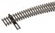 Code 83 Nickel Silver DCC-Friendly Curved Turnout - 20 and 24′ Radii -- Right Hand, HO, WalthersTrack 83062