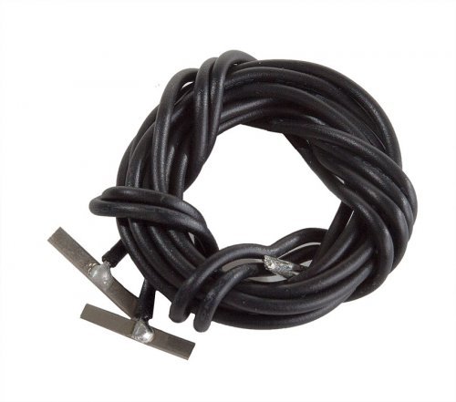 Code 83 or 100 Nickel Silver Terminal Joiners pkg(2) -- Includes Black 22-Gauge Wire, HO, WalthersTrack 83103