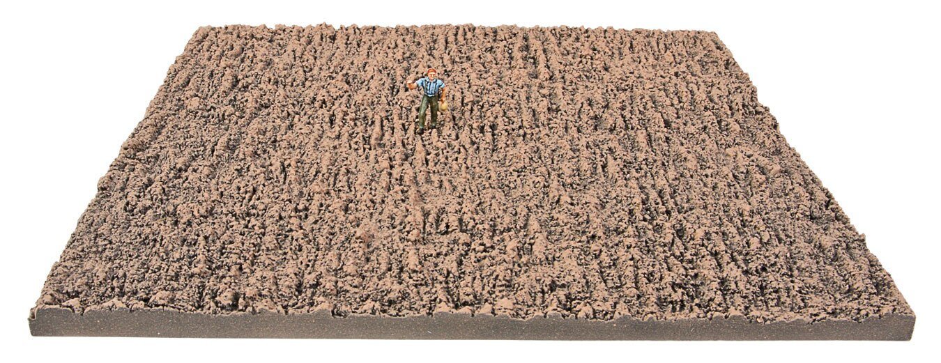 Plowed Field -- 8-5/8 x 7-7/8′ 22 x 20cm, All Scales, Walthers SceneMaster 1132