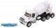 International(R) 7600 3-Axle Cement Mixer - Assembled -- White, HO, Walthers SceneMaster 11678