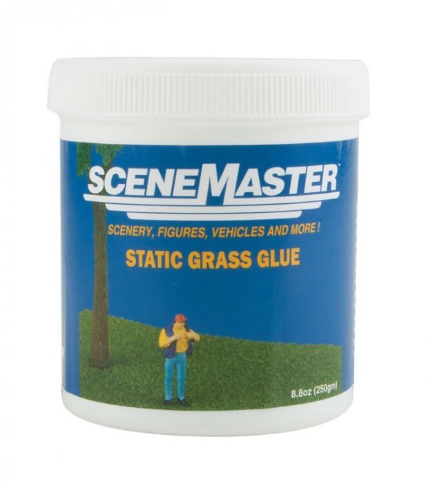 Static Grass Glue -- 8.8oz 250g, All Scales, Walthers SceneMaster 1200