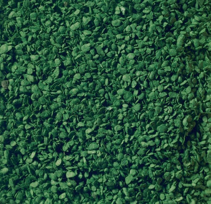 Leaves Ground Cover -- Dark Green, HO, Walthers SceneMaster 1208