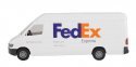 Delivery Van - Assembled -- FedEx Express (white, purple, orange), HO, Walthers SceneMaster 12203